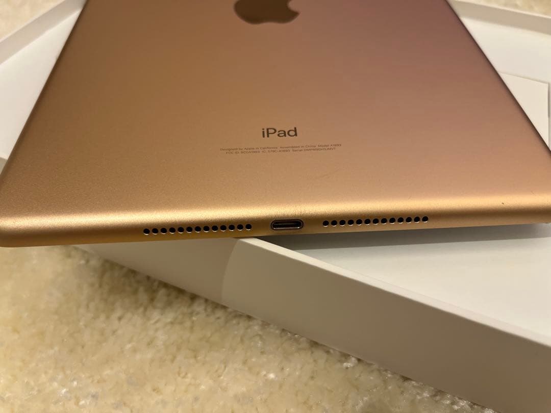 【動作良好】128GB Apple iPad 第6世代 本体 ローズゴールド