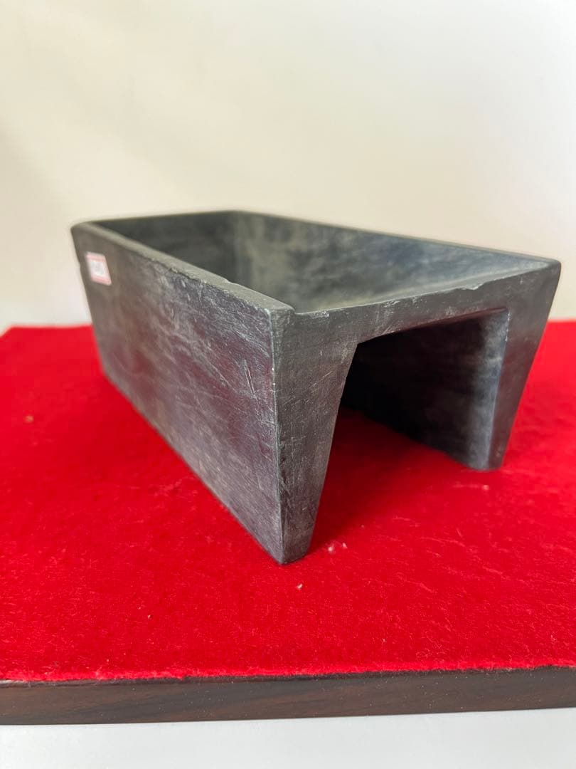 文房具　抄手硯　端溪硯　出土硯　書/C81-0