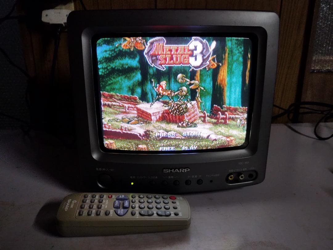 【画質良好】シャープ　10インチ　ポータブル　ブラウン管テレビ　10C-M9