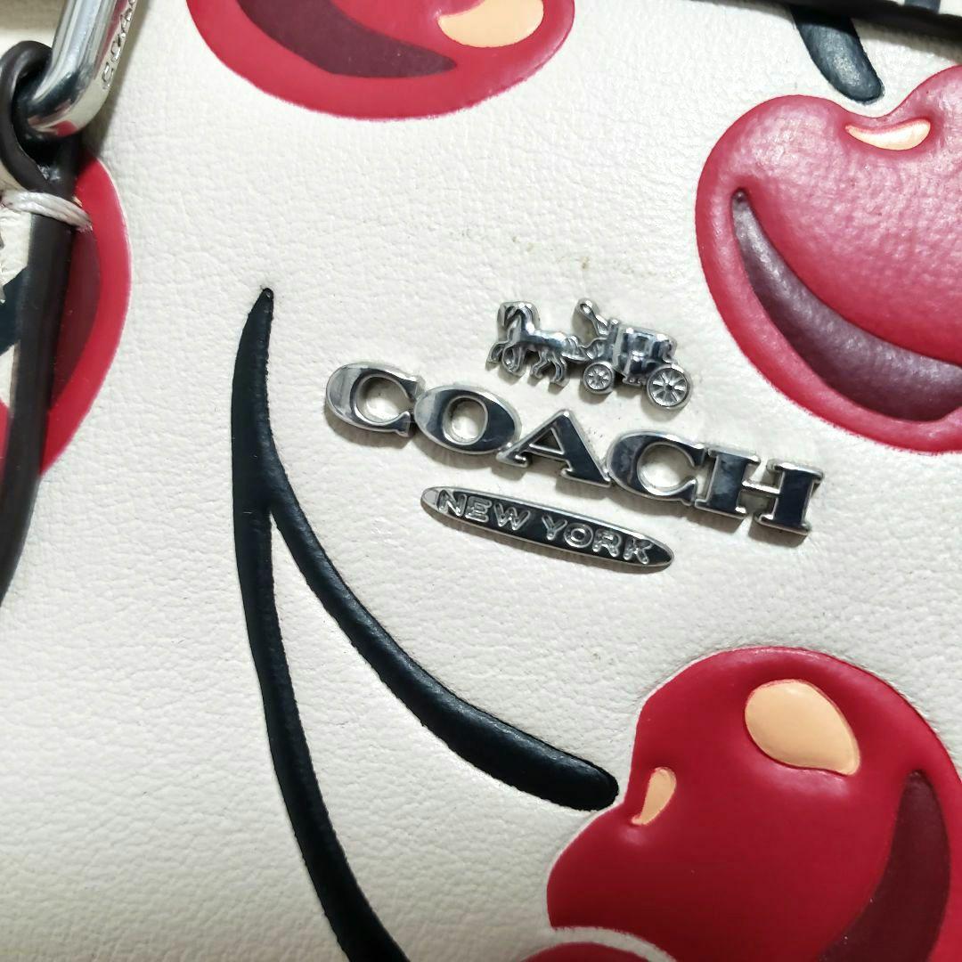 美品 COACH コーチ ミニ ローアン ボストンショルダー2way チェリー