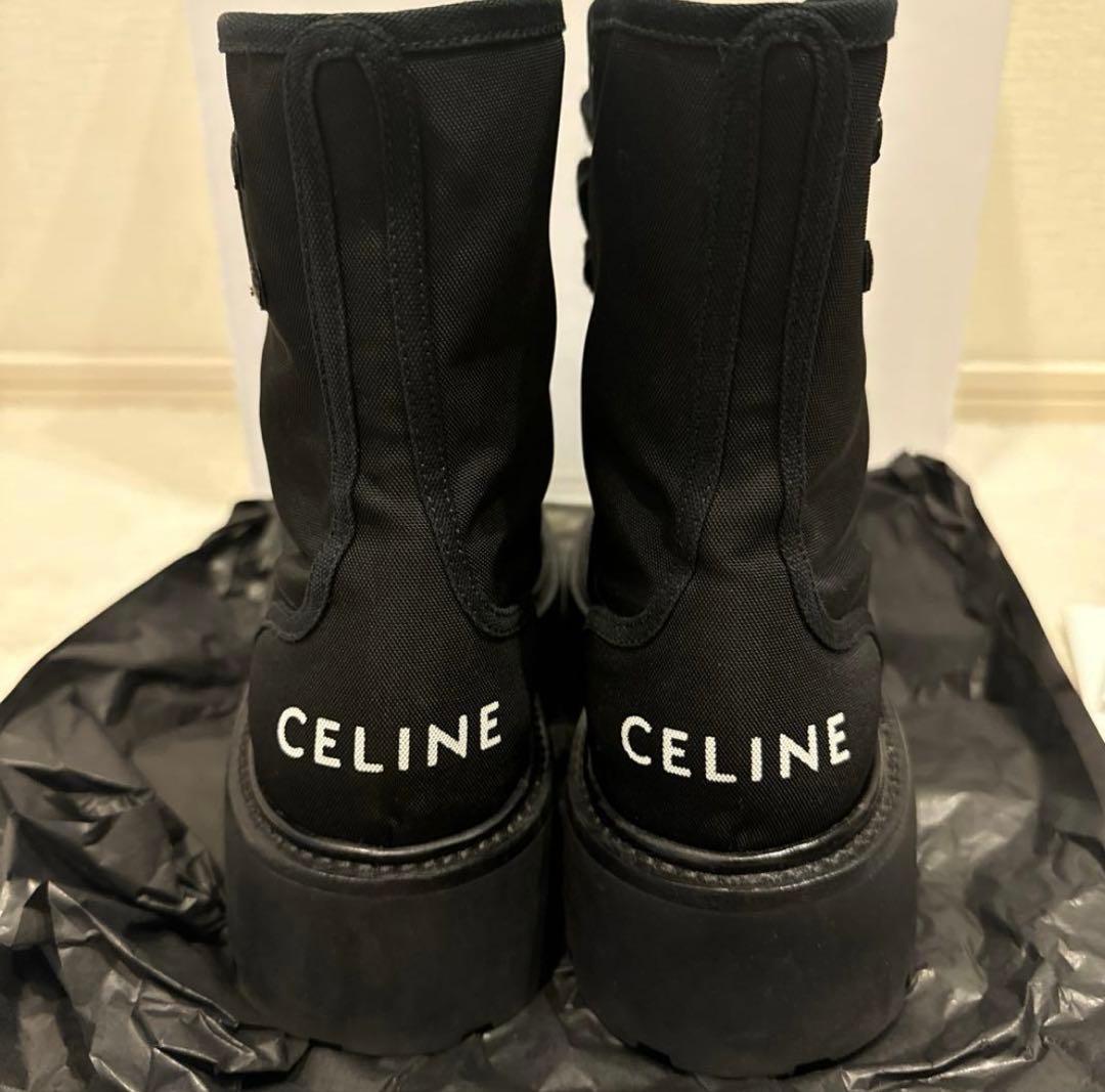CELINE セリーヌ 345597004C レースアップブーツ トリオンフ