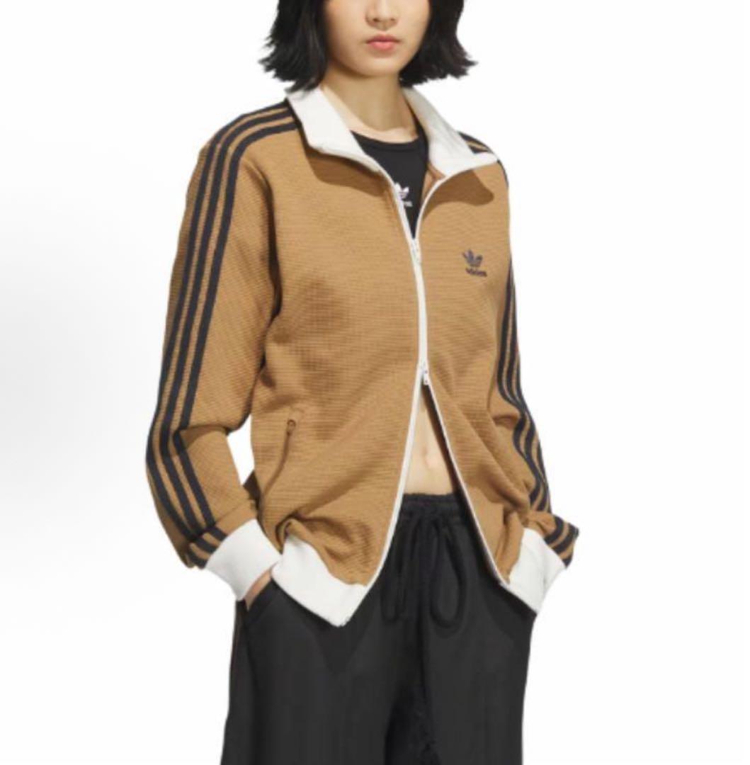 新品M adidas 長袖ジャケット ブラウン　KB8952