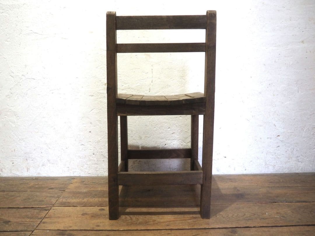 1294 ヴィンテージ　レトロな木製チェア　椅子　イス　学校　古家具　古道具