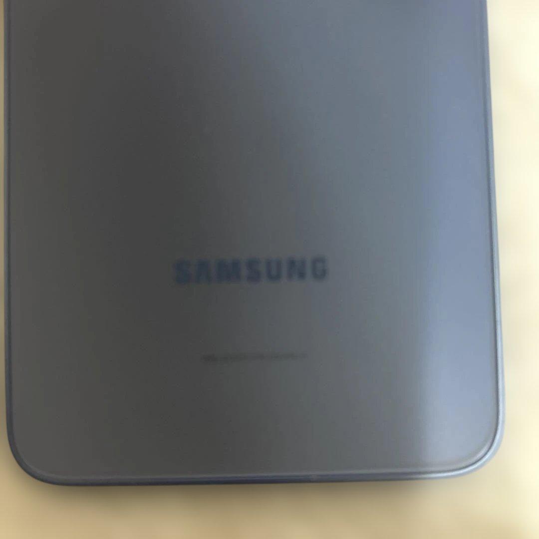 Samsung Galaxy スマートフォン 本体 ライトブルーカーバ付き