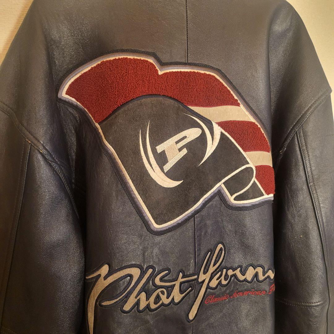 phat farm　ファットファーム　レザースタジャン　2XL ジャケット