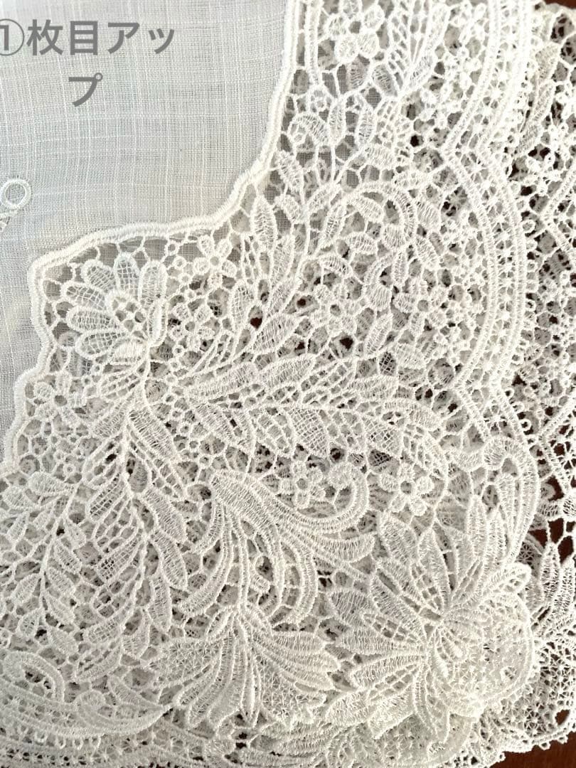 和光　白レースハンカチ２枚セット【未使用ギフトボックス入り】