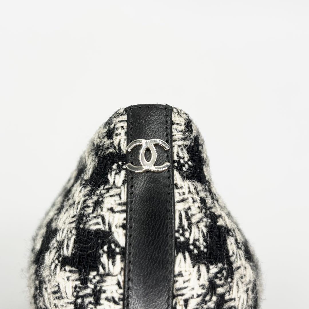 ✨極美品✨CHANEL フラットシューズ　バレリーナ　ココマーク　ツイード　希少