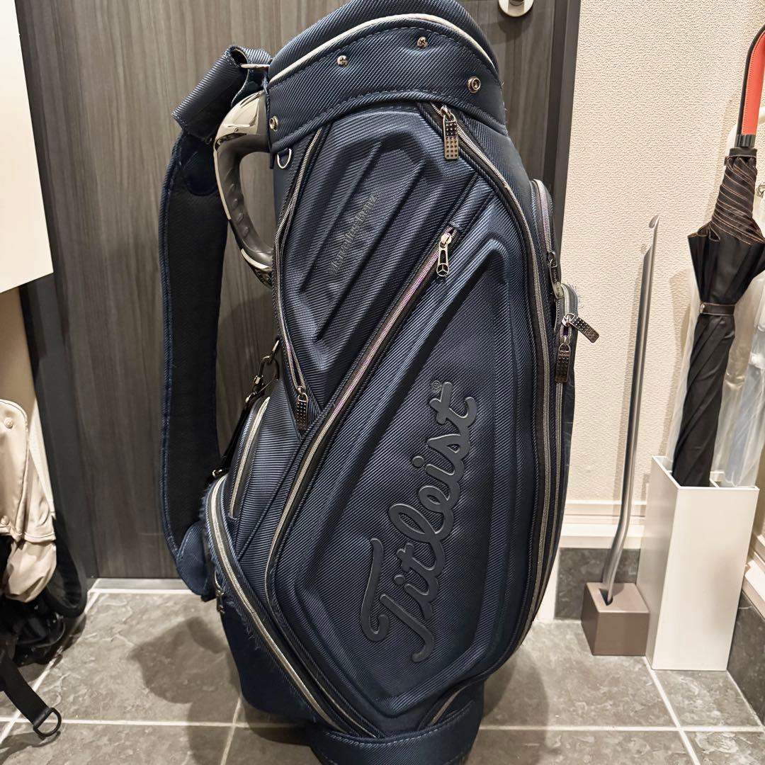 タイトリスト メルセデス ベンツ キャディバッグ ゴルフバッグ ネイビー