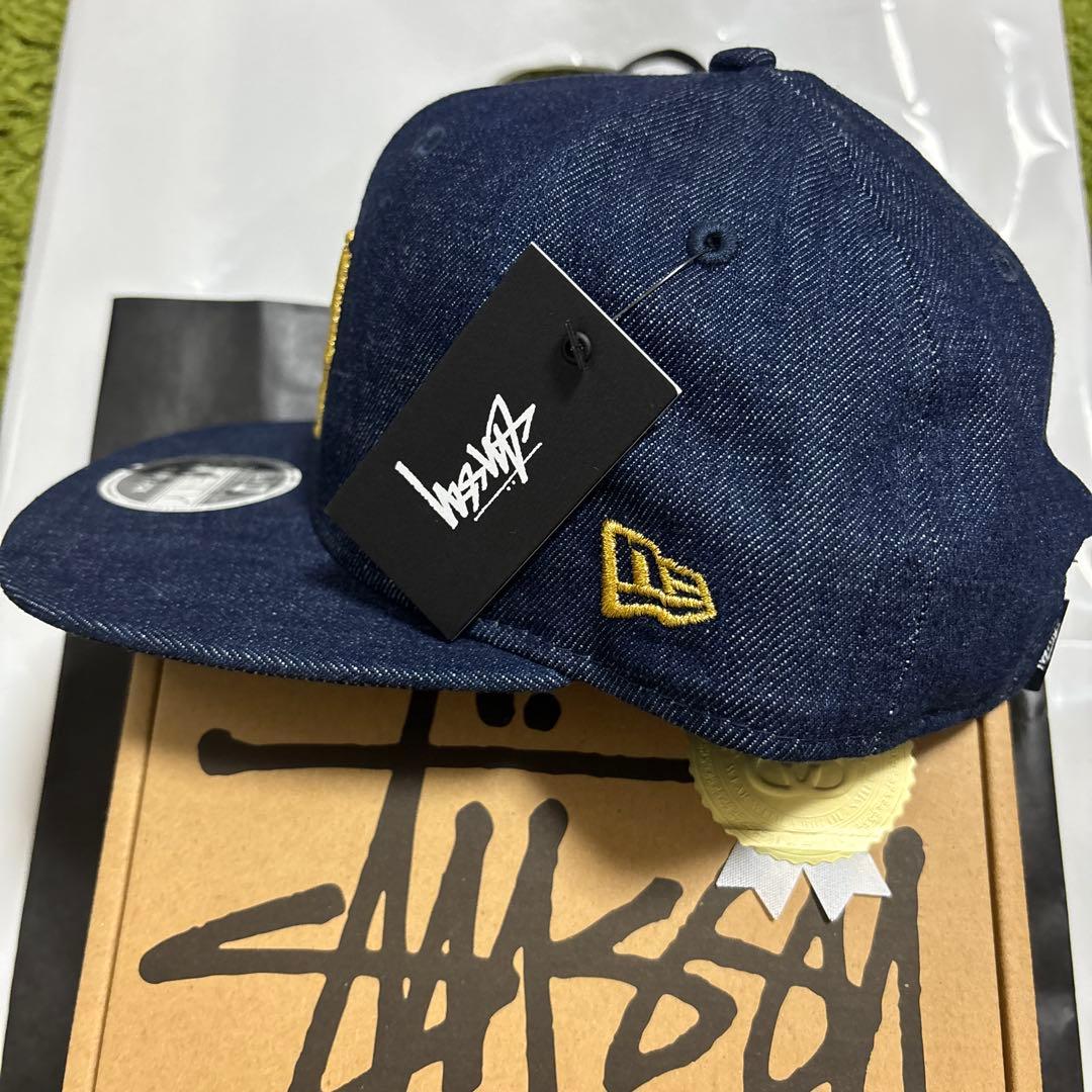 STUSSY × NEW ERA STOCK LOCK DENIM CAP