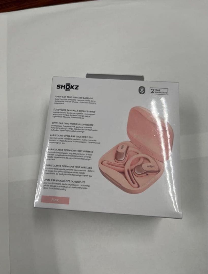 SHOKZ OPENFIT AIR ワイヤレスイヤホン ピンク