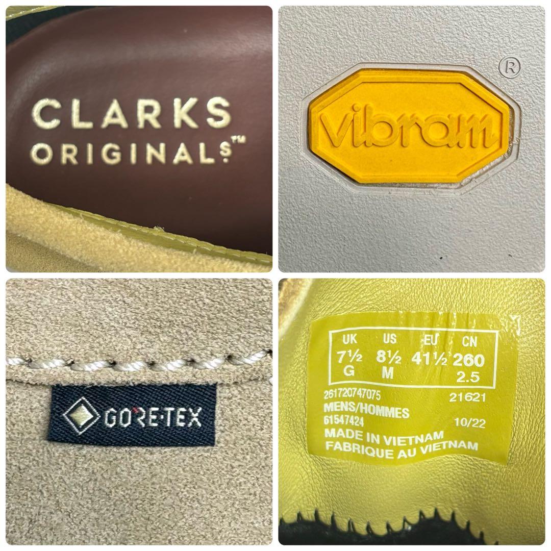 未使用級 Clarks クラークス ワラビーブーツ ゴアテックス ビブラムソール