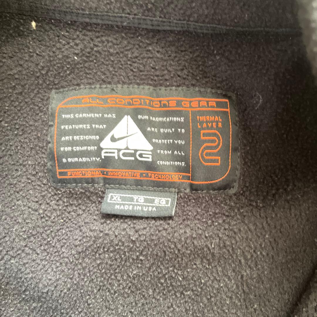 最終値下げ　NIKE ACG XL 黒 フリース ベスト