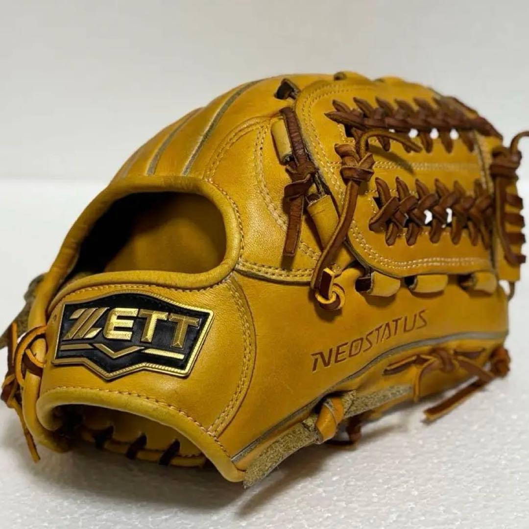 カメヤマ ZETT ネオステイタス 内野用 グローブ 硬式 高校野球対応