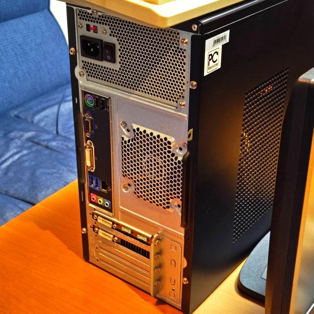 windows7起動確認済 i7-4770搭載PC＋モニター＋KB HDD無