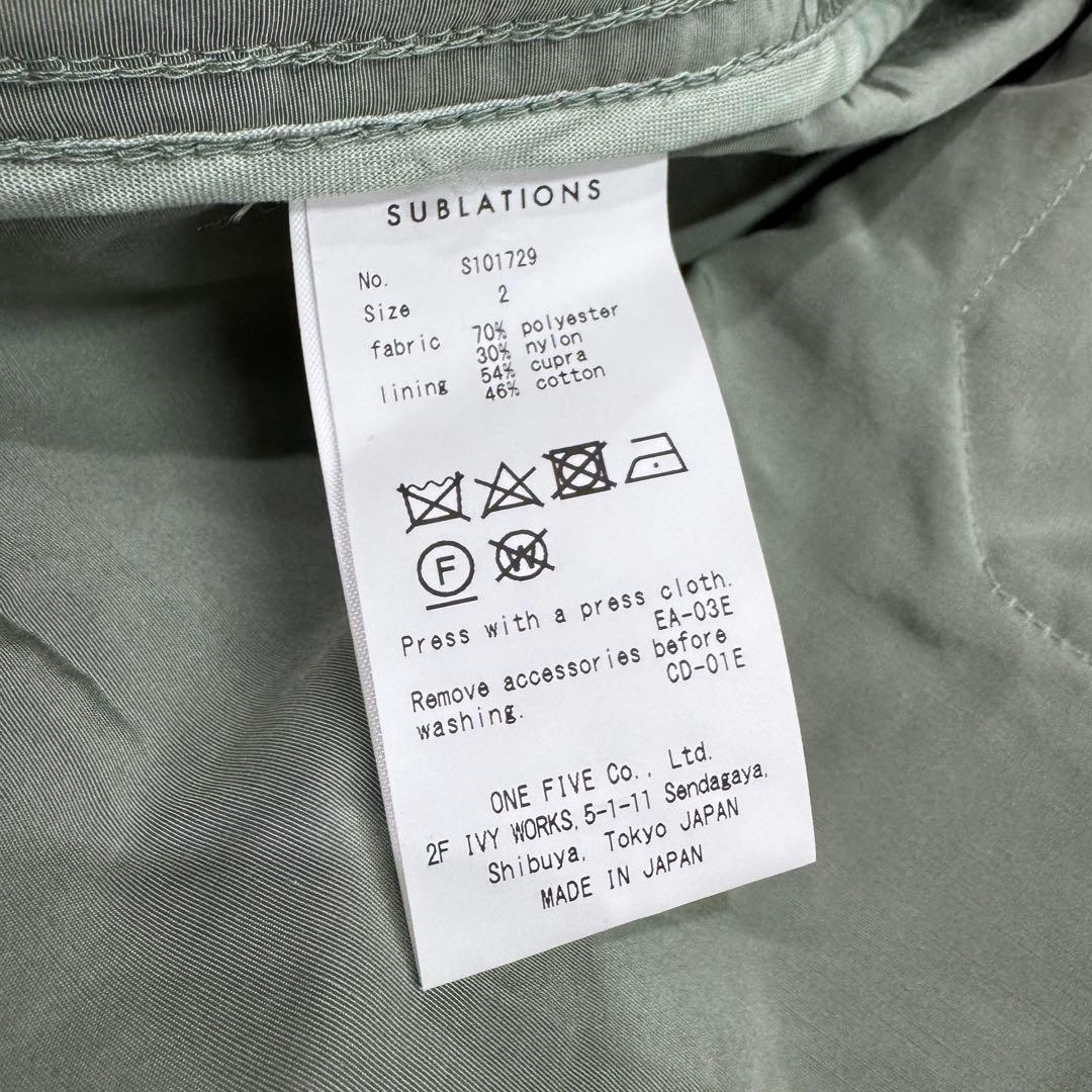 タグ付き SUBLATIONS MICROFIBER TWILL モッズコート