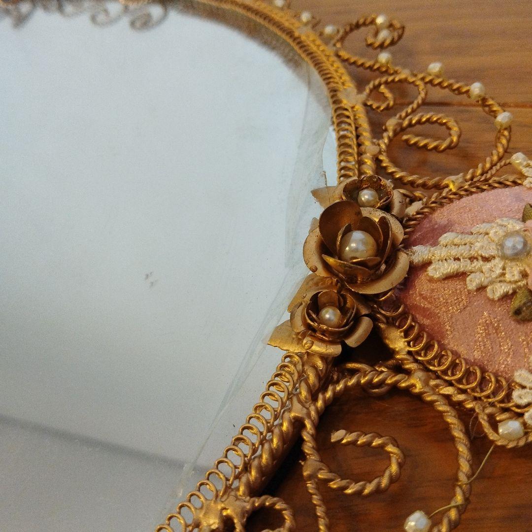 新品未使用品 IRON CLOTH 壁掛けミラー ピンク JEL-497PI