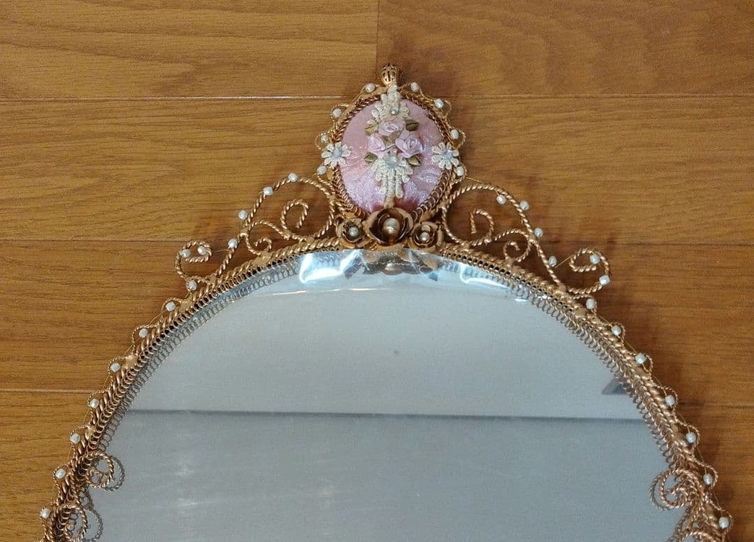 新品未使用品 IRON CLOTH 壁掛けミラー ピンク JEL-497PI