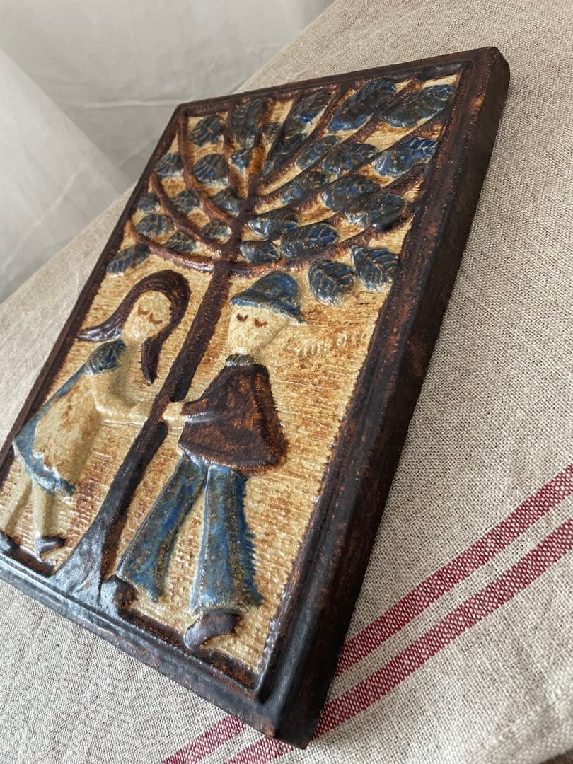 デンマーク　陶器　ウォールデコレーション陶版