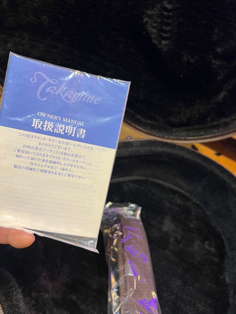 タカミネTakamine アコースティックギター ブラック　状態良し