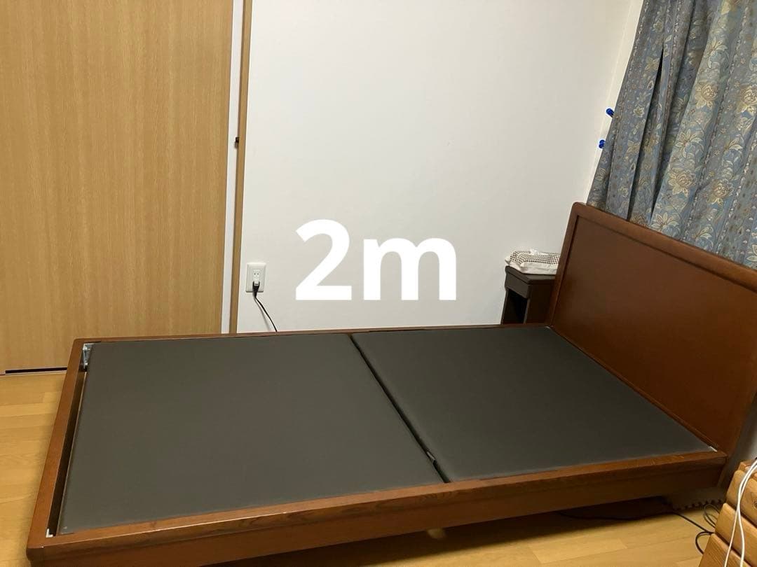 日本ベッド　木製シングルベッドフレーム ダークブラウン