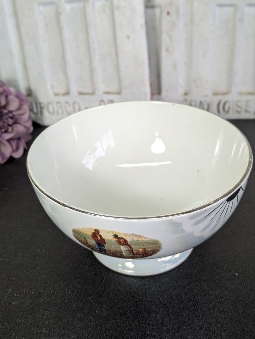 大サイズ フランス アンティーク カフェオレボウル Badonville