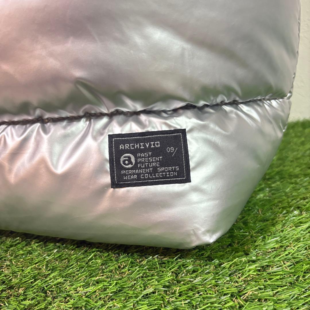 【archivio】美品　15th記念ボストンバッグ　シルバー　アルチビオ