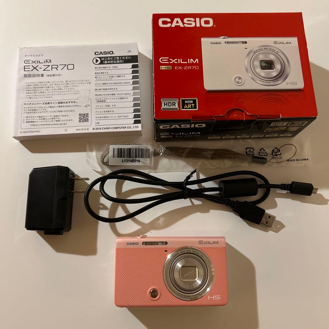 美品CACIO EXILIM EX-ZR70ピンク