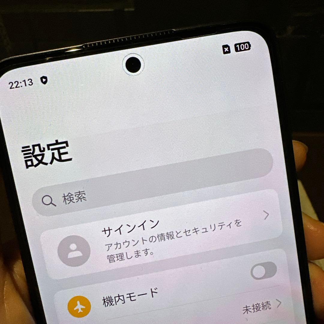 【液晶画面に焼き付け有】Reno 13 A 128GB ルミナスネイビー