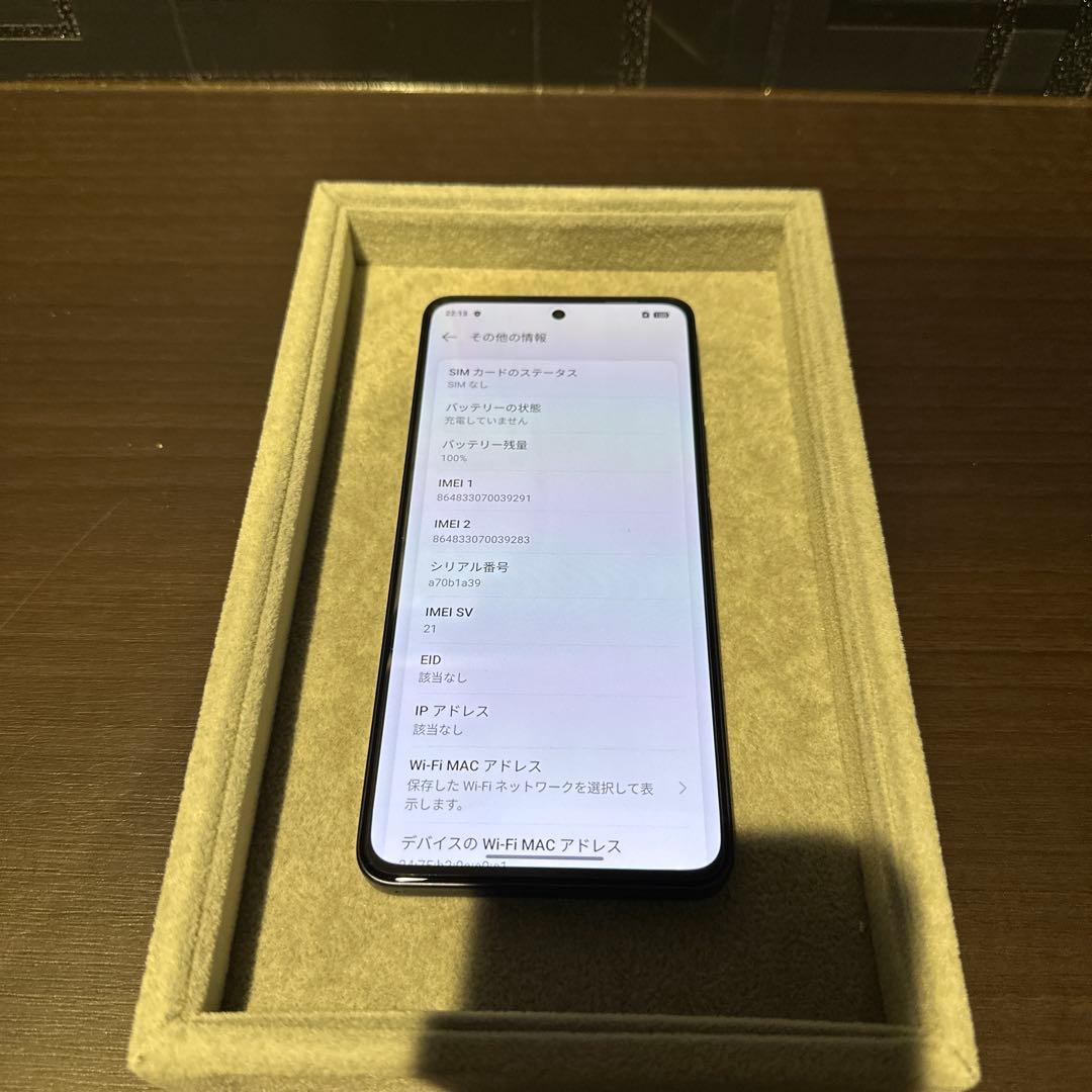 【液晶画面に焼き付け有】Reno 13 A 128GB ルミナスネイビー