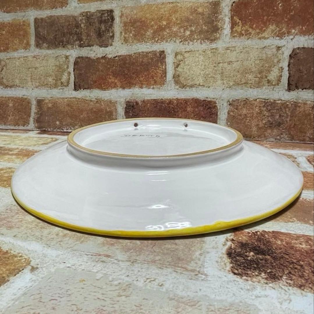 イタリア製 マヨルカ焼き デルータ陶器 飾り皿