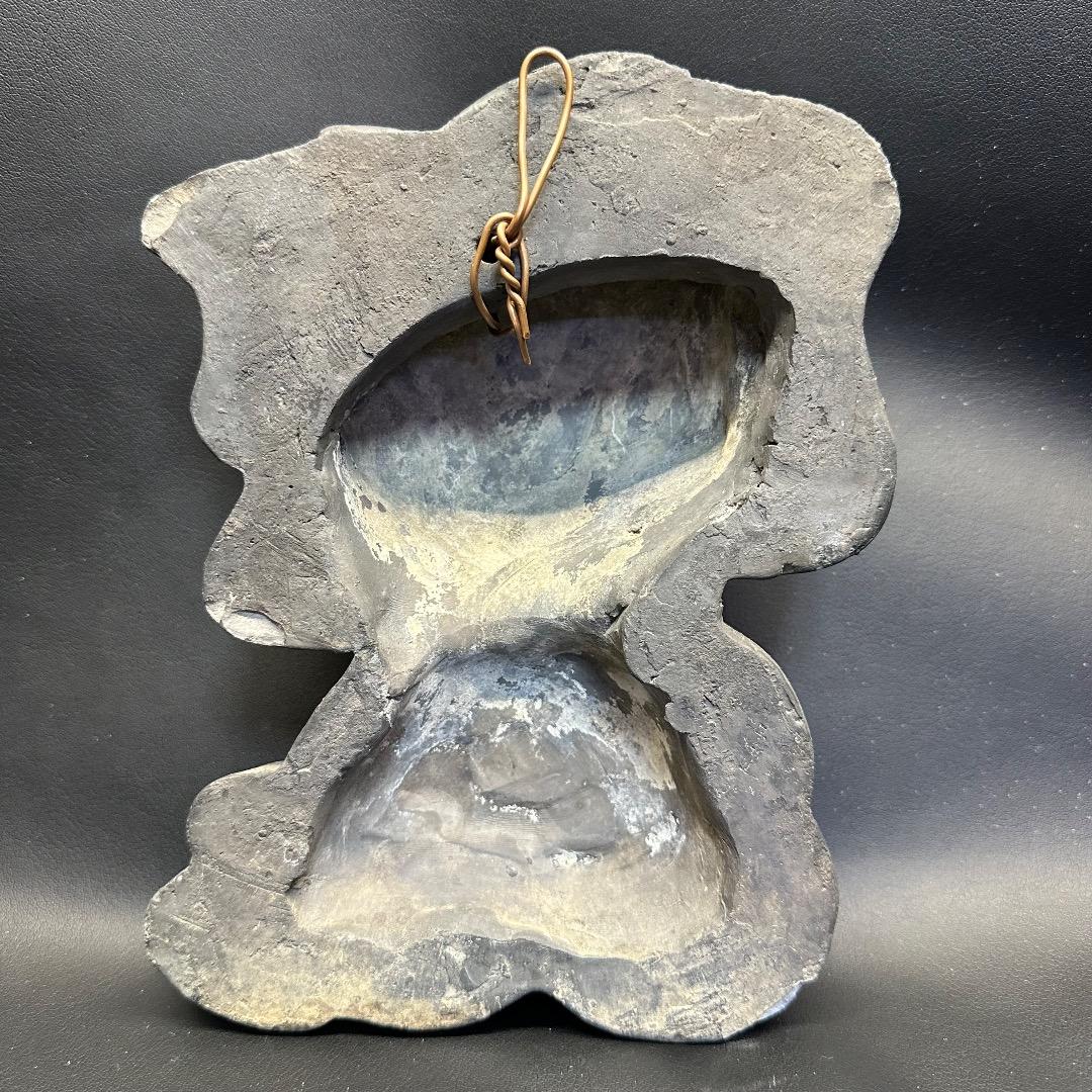 ♡Ec左1009 鍾馗 鐘馗 鬼瓦 厄除け 縁起物 土人形 アンティーク