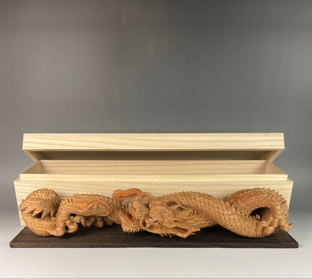 カズシ【 木彫 龍 】鉦支持棒　摺り鉦 当たり鉦 二丁鉦 だんじり