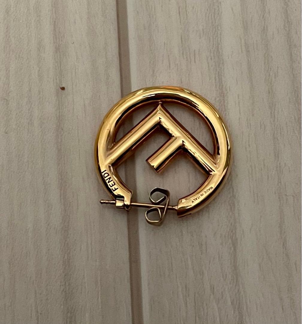 ゴールド Fロゴ ピアス片耳用