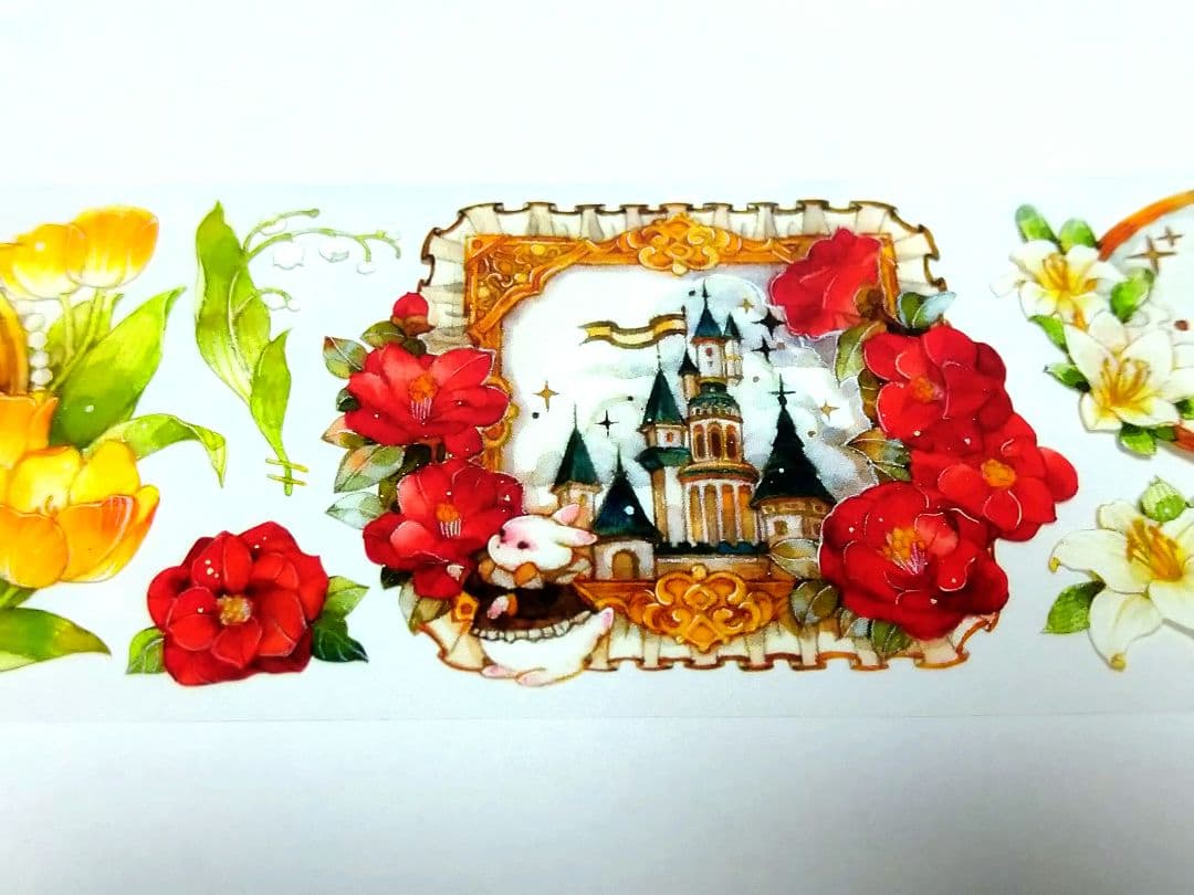 S20＃梦游花之镜(PET)MOODTAPE切り売り海外装飾マステ