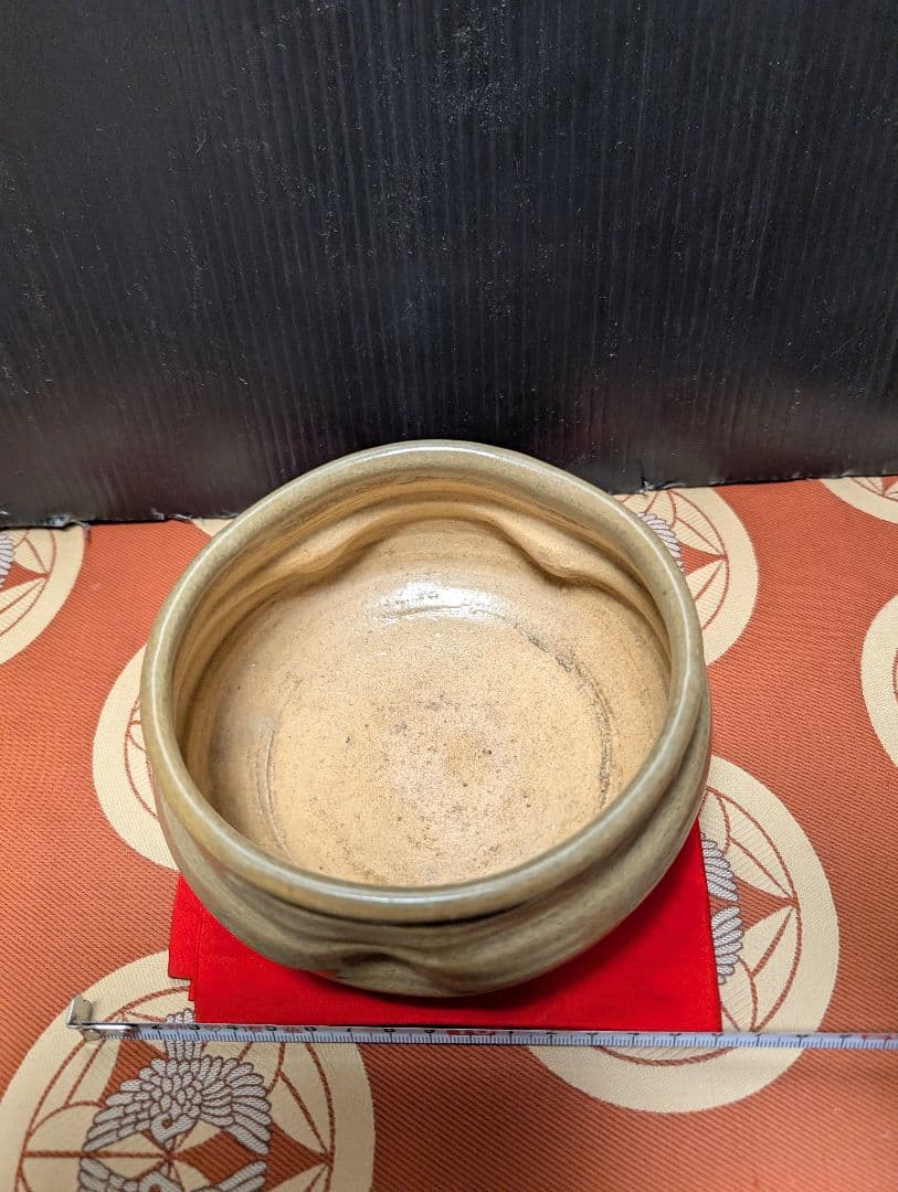 金色 陶器 丸型 茶道具水指