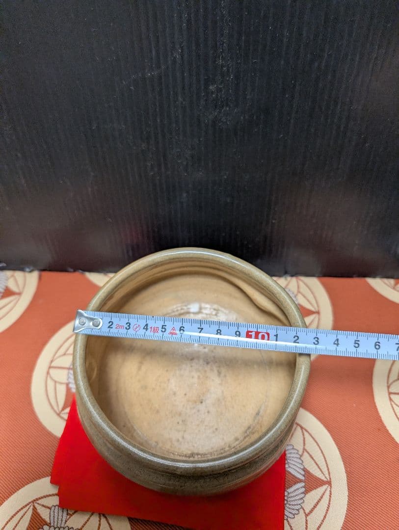 金色 陶器 丸型 茶道具水指