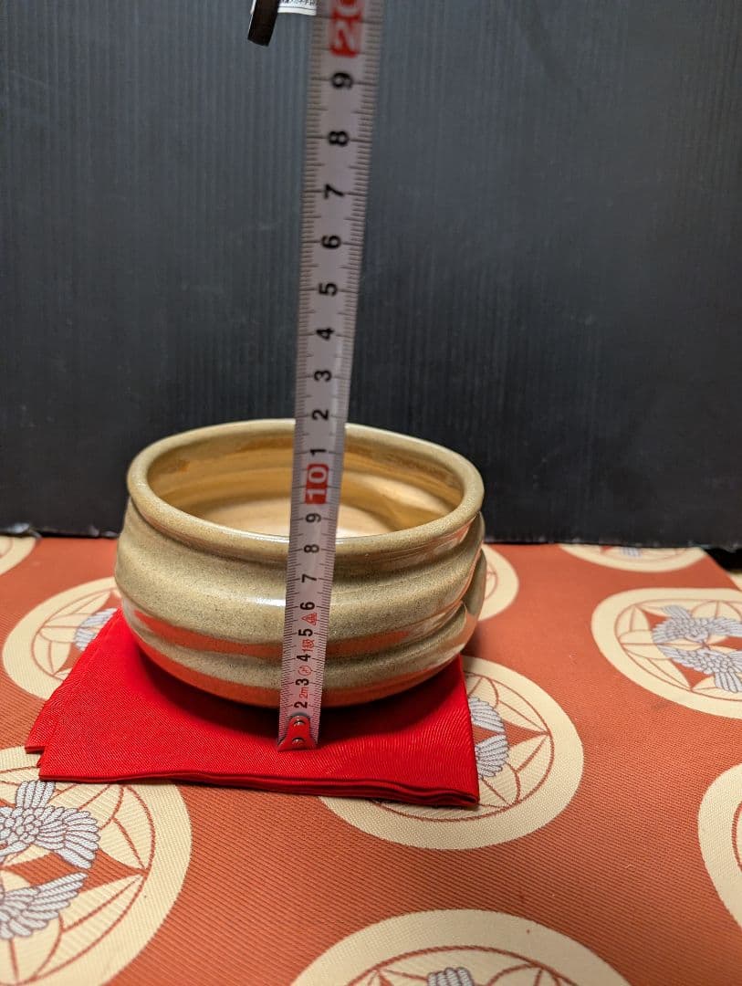 金色 陶器 丸型 茶道具水指