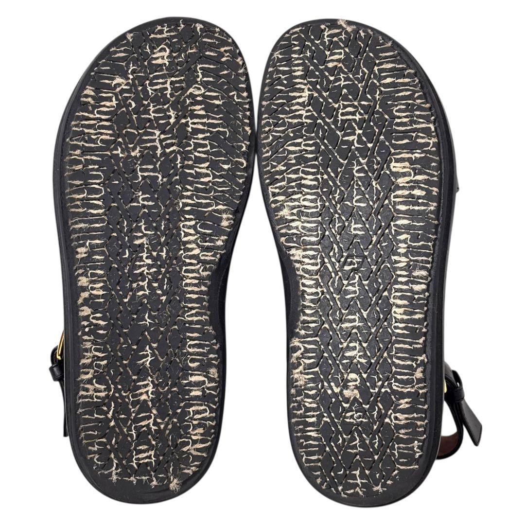 マルニ MARNI 36 23 フスベットサンダル クロスベルト ブラック 黒