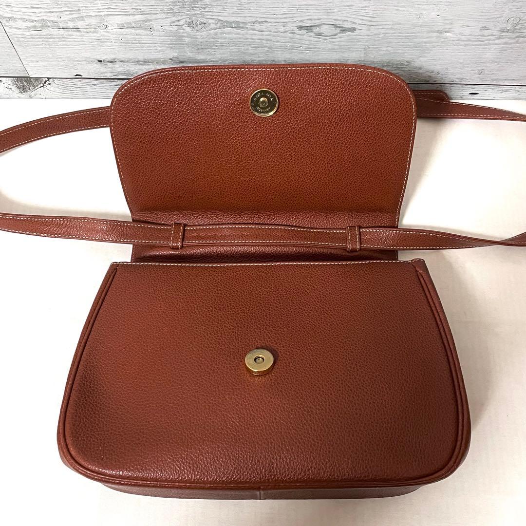 【美品】Yves Saint Laurent ショルダーバッグ ステッチロゴ