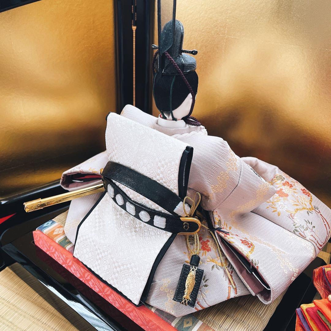 雛人形 親王飾りほぼ新品！吉兆雛 柴田家千代 花飾り 提灯付き