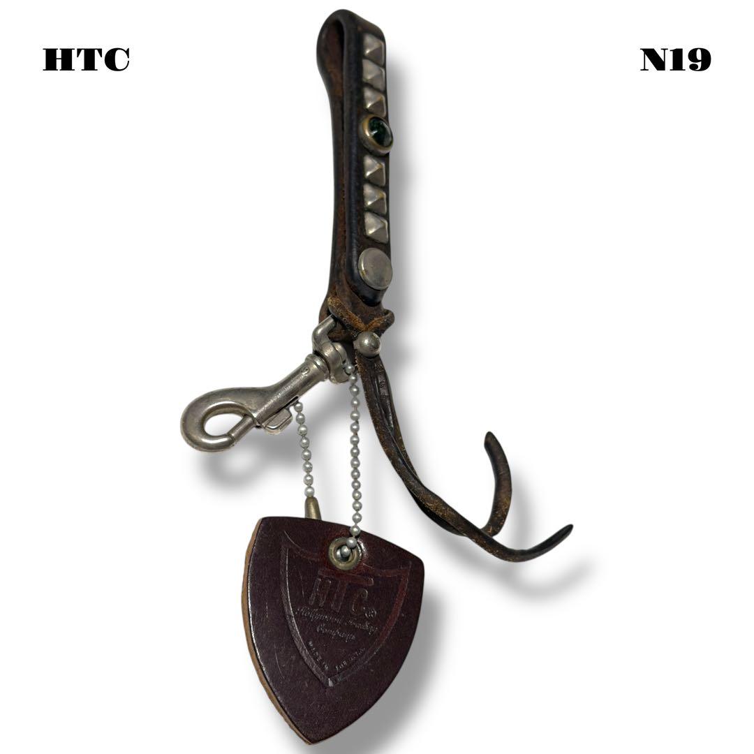 ★限定出品★ HTC レザー スタッズ キーリング キーホルダー ベルト ループ