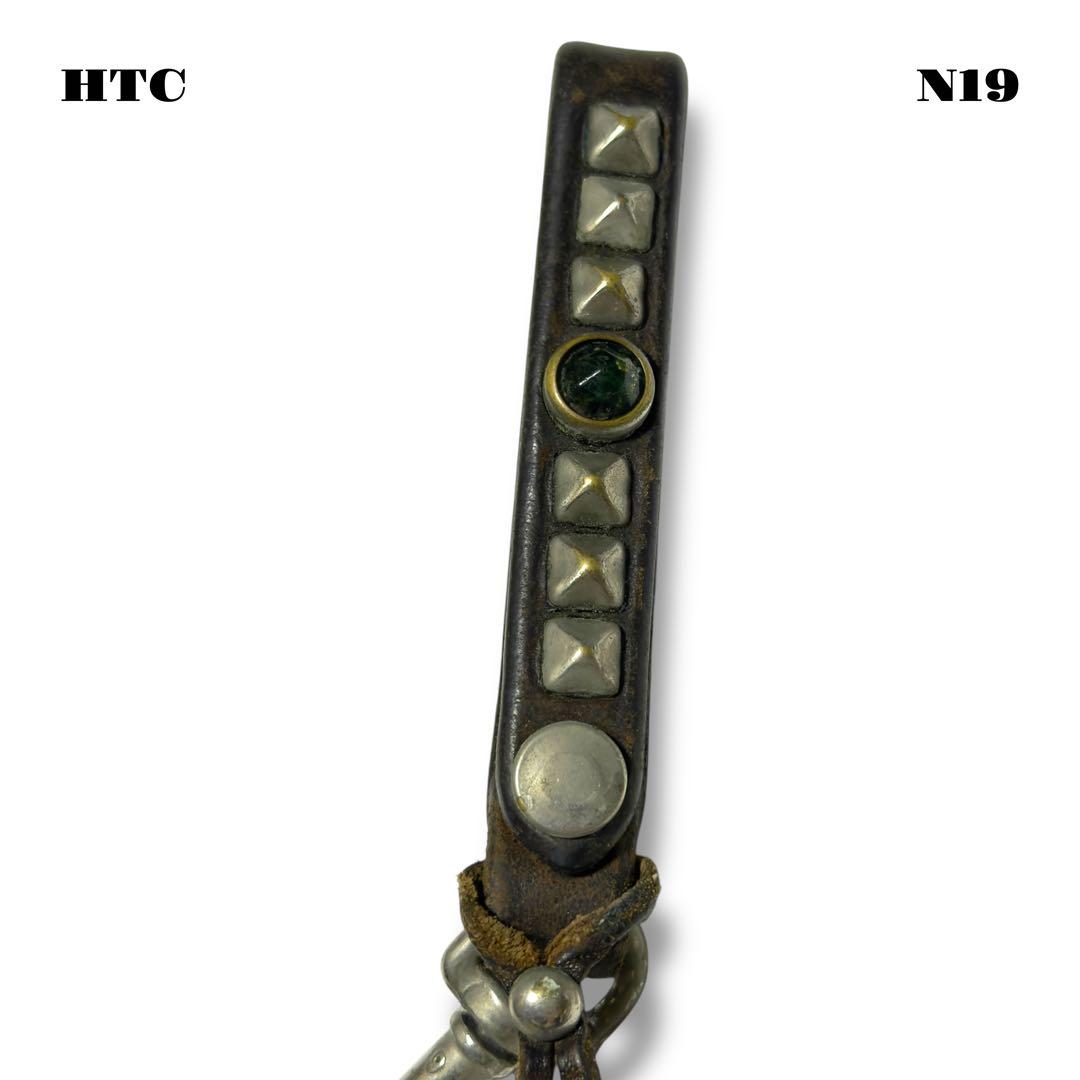 ★限定出品★ HTC レザー スタッズ キーリング キーホルダー ベルト ループ
