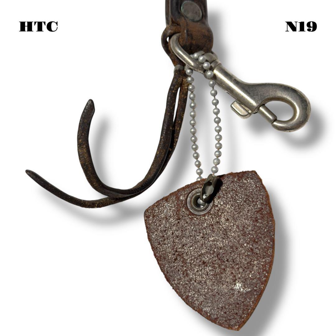 ★限定出品★ HTC レザー スタッズ キーリング キーホルダー ベルト ループ