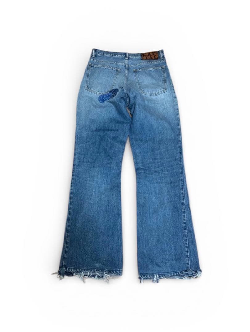 KAPITAL カクタス刺繍 デニムフレアパンツ