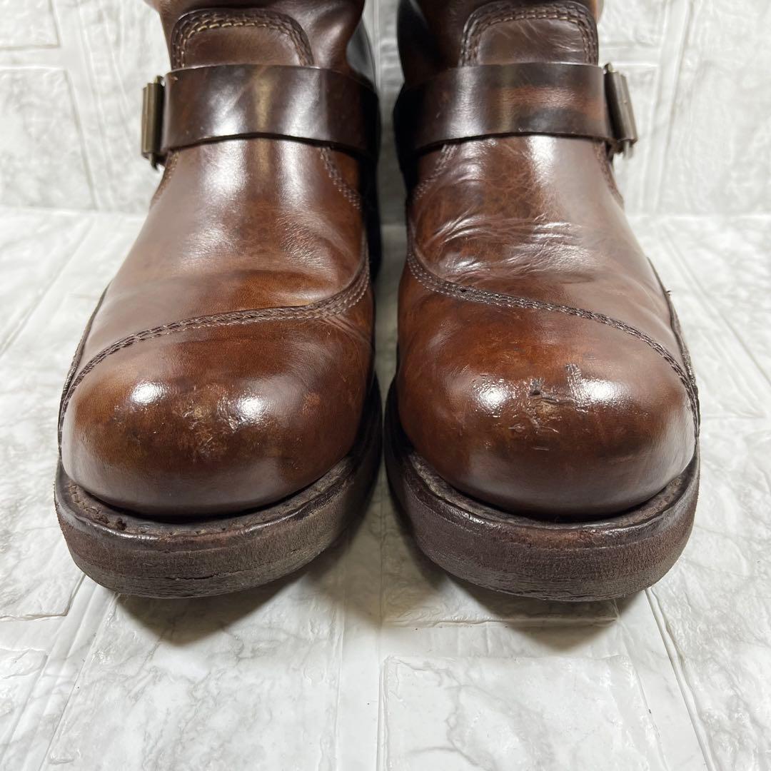 【美品】Sendra エンジニアブーツ　スチールトゥ　刺繍　ベッカム 27.5㎝