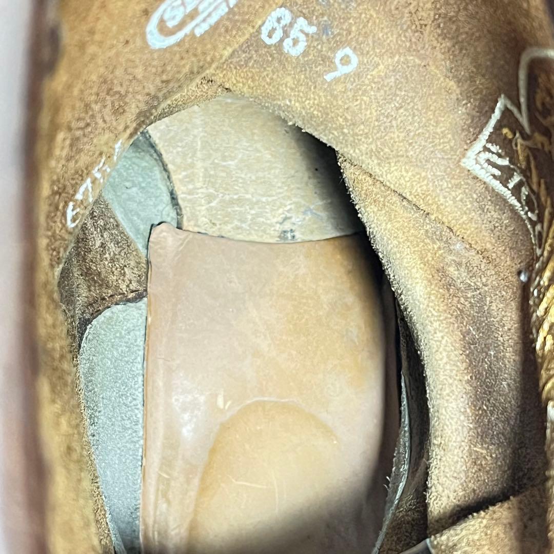 【美品】Sendra エンジニアブーツ　スチールトゥ　刺繍　ベッカム 27.5㎝