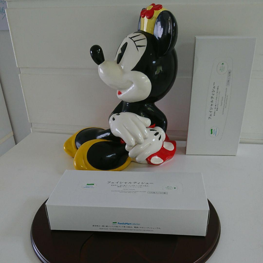 希少☆ 80s 特大 日本製 置物 ミニーマウス 陶器 オルゴール ディズニー