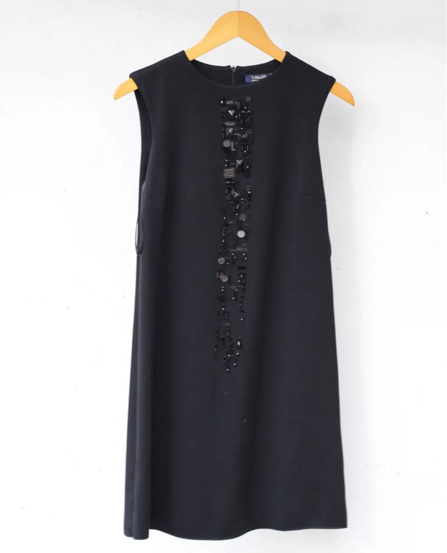 \美シルエット/ S MaxMara マックスマーラ Iラインワンピース ドレス