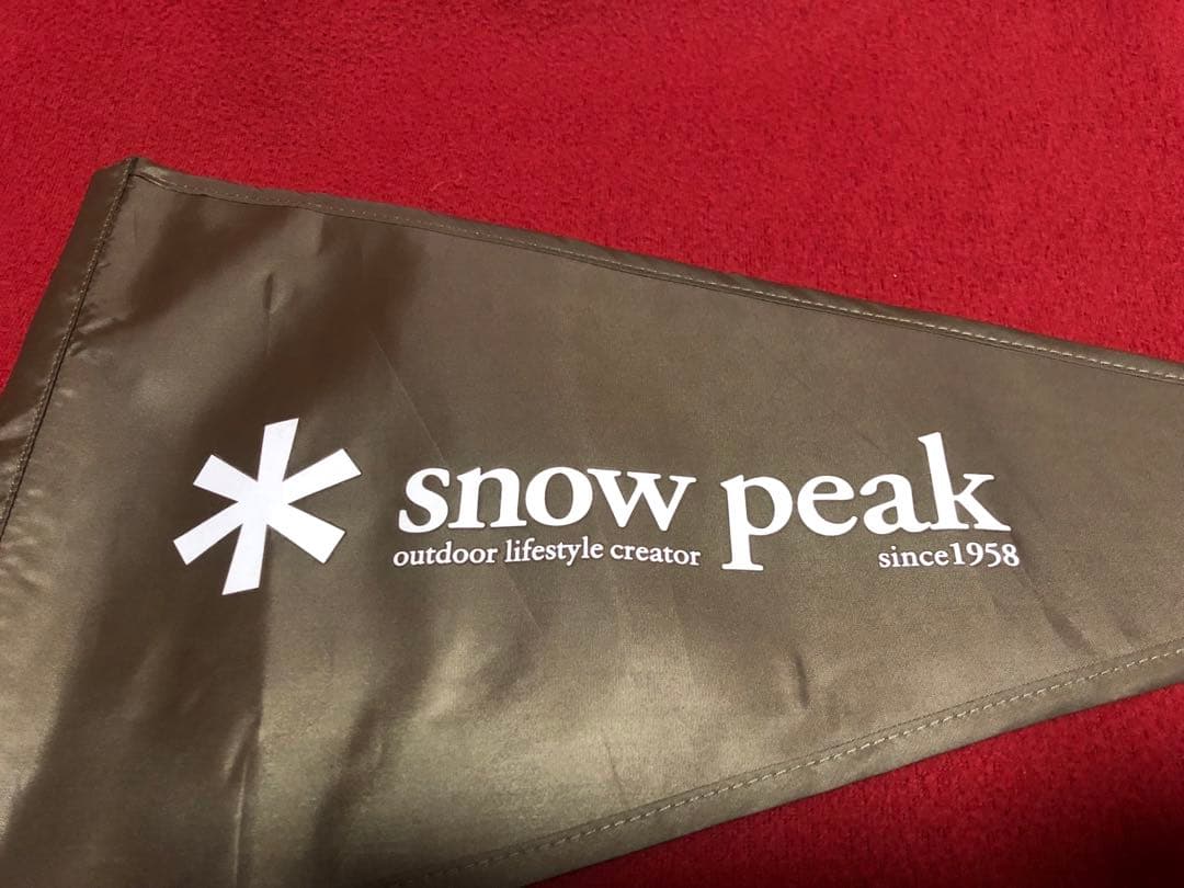 peak タープフラッグ 雪峰祭 ブラック、カーキ