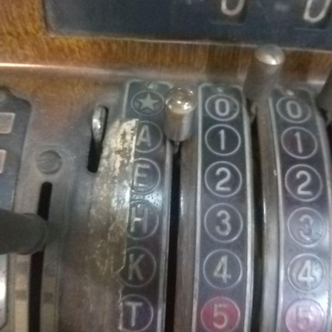 木製レジスター 国松 アンティーク 昭和30年代